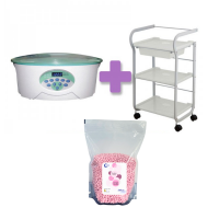 OFERTA PACK PARAFIN: Fundidor de Parafina Digital Finex 5 Litros + Carrito Part + Parafina en perlas KINEFIS de REGALO OFERTA PACK PARAFIN: Fundidor de Parafina Digital Finex 5 Litros + Carrito Part + Parafina en perlas KINEFIS de REGALO